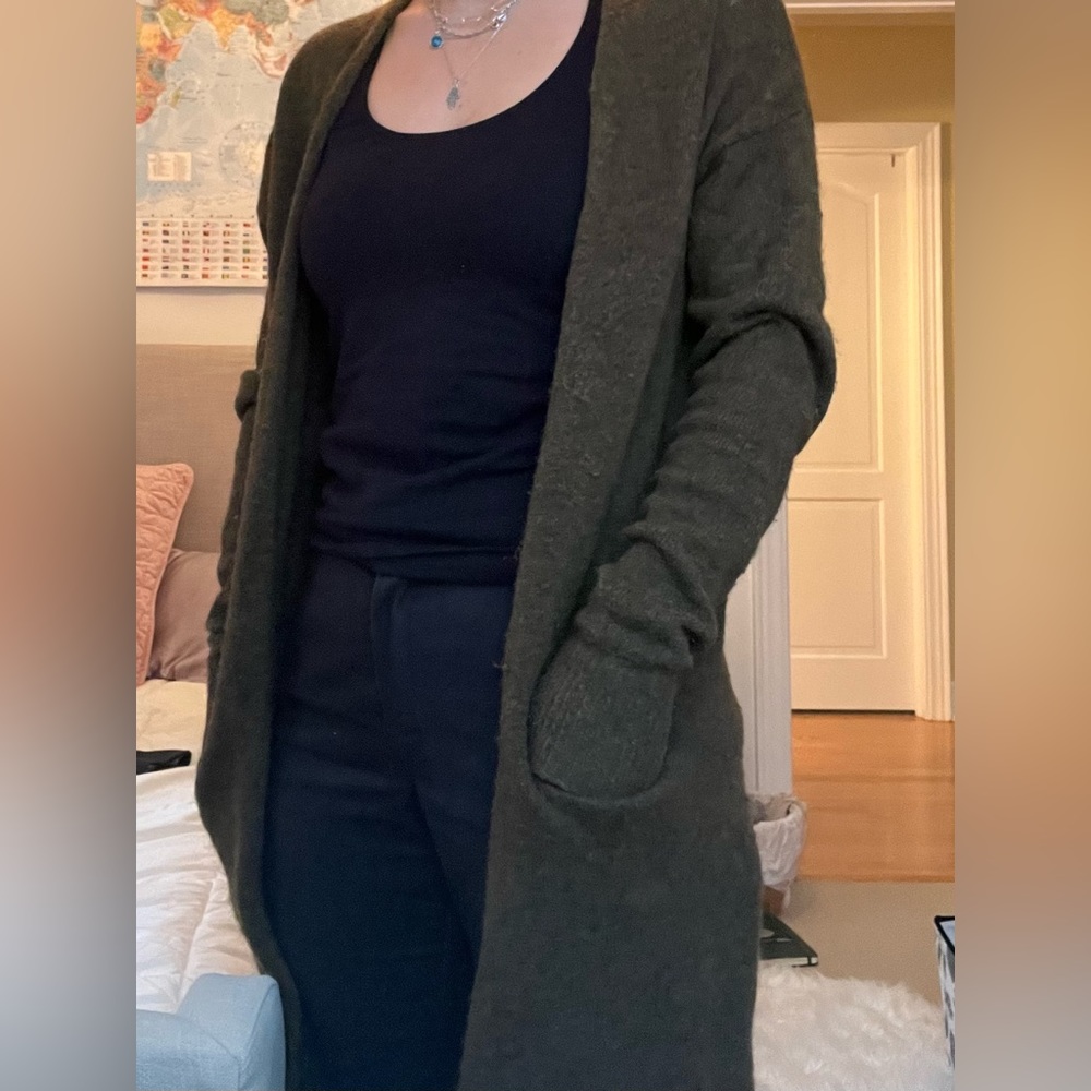 Olive Green Wilfred Cardigan
